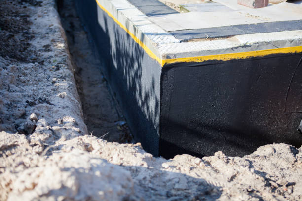Residential Interior Drainage System installation at a Barker, NY home by SJ Waterproofing Pros